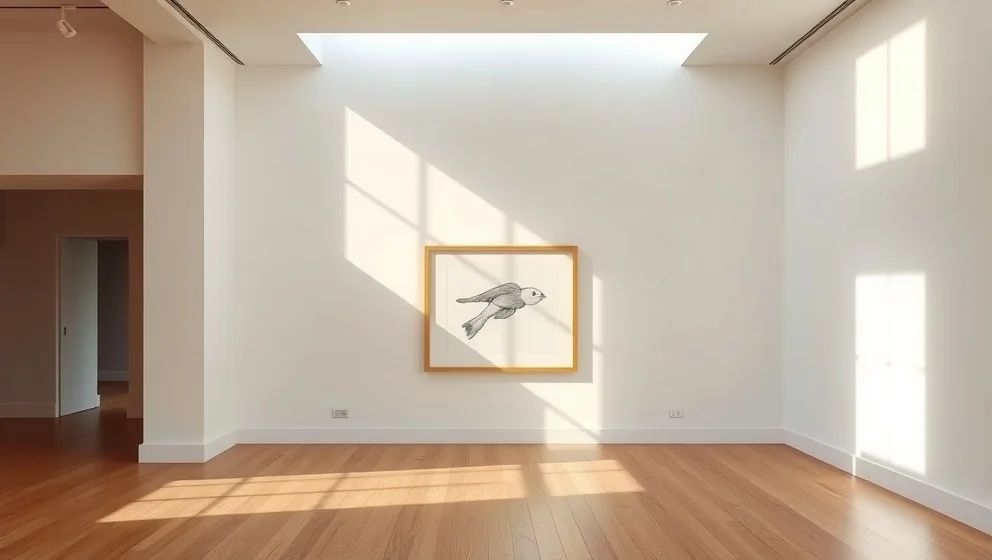 Ännu en morgon teckning i Moderna museets samling